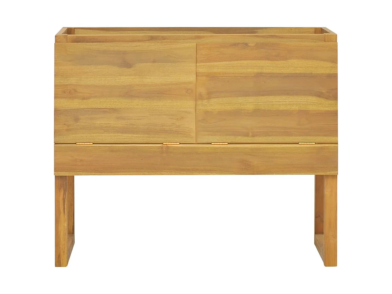 Armoire de salle de bain 90x45x75 Bois de teck solide