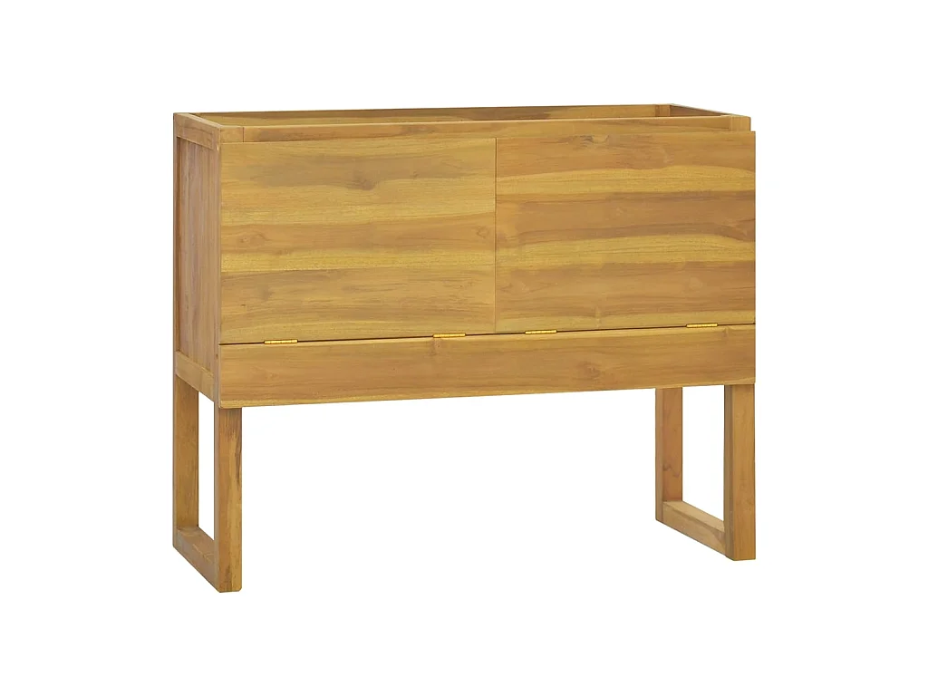 Armoire de salle de bain 90x45x75 Bois de teck solide