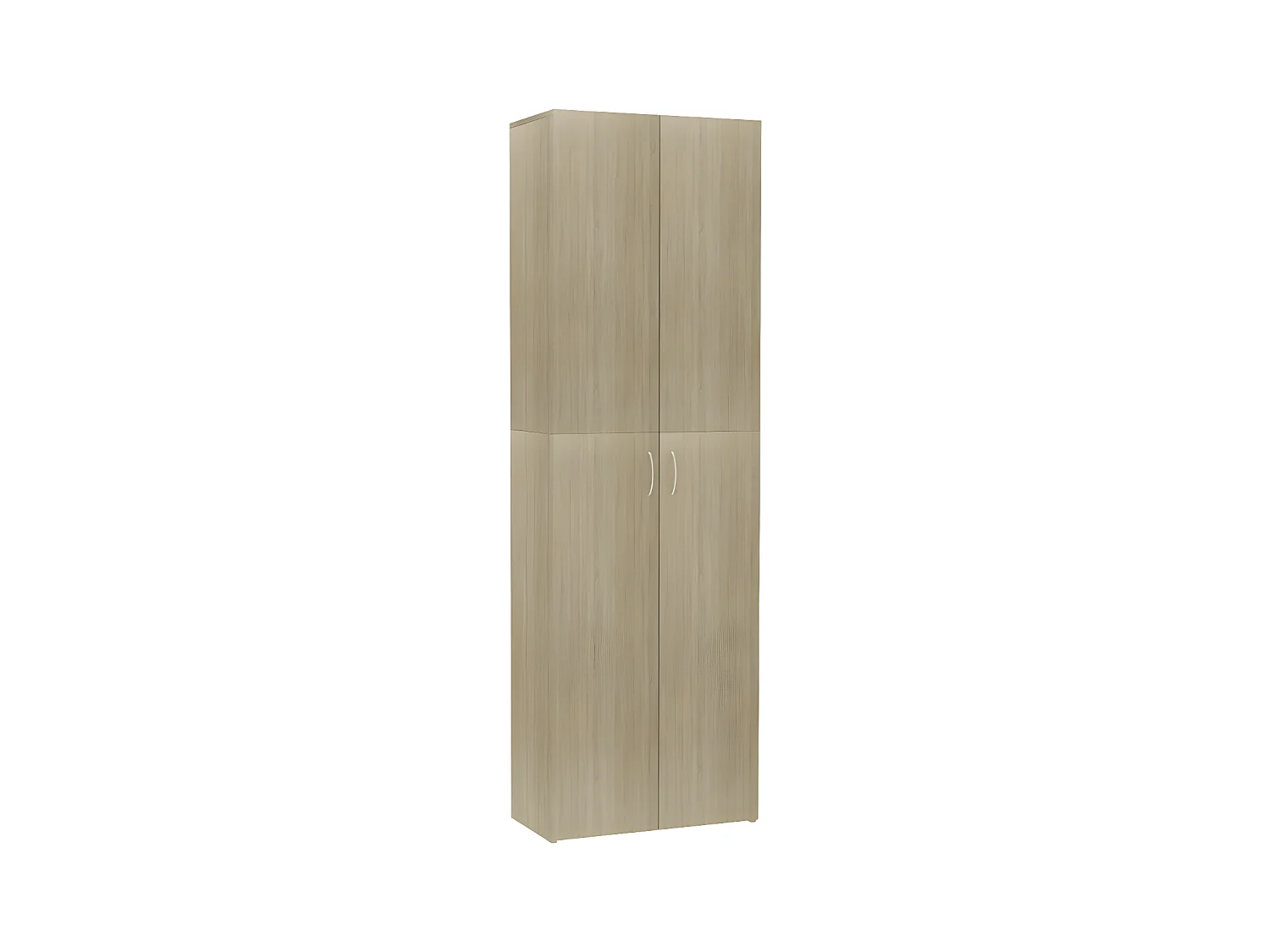 Armoire de bureau 2 portes chêne clair Ousti