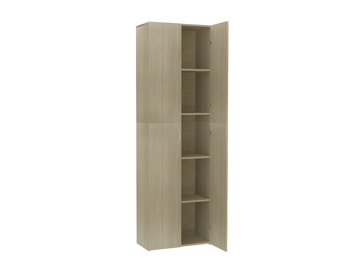 Armoire de bureau 2 portes chêne clair Ousti