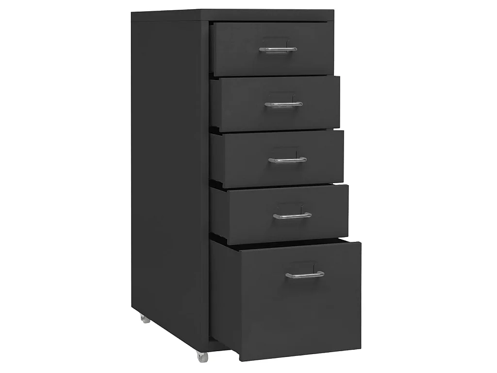 Classeur mobile Anthracite 28x41x69 Métal 2