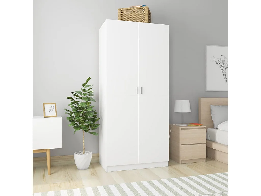 Garde-robe Blanc 90x52x200