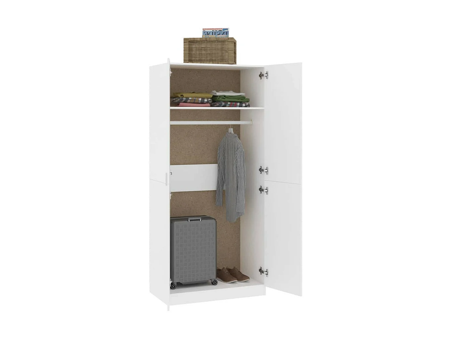 Garde-robe Blanc 90x52x200