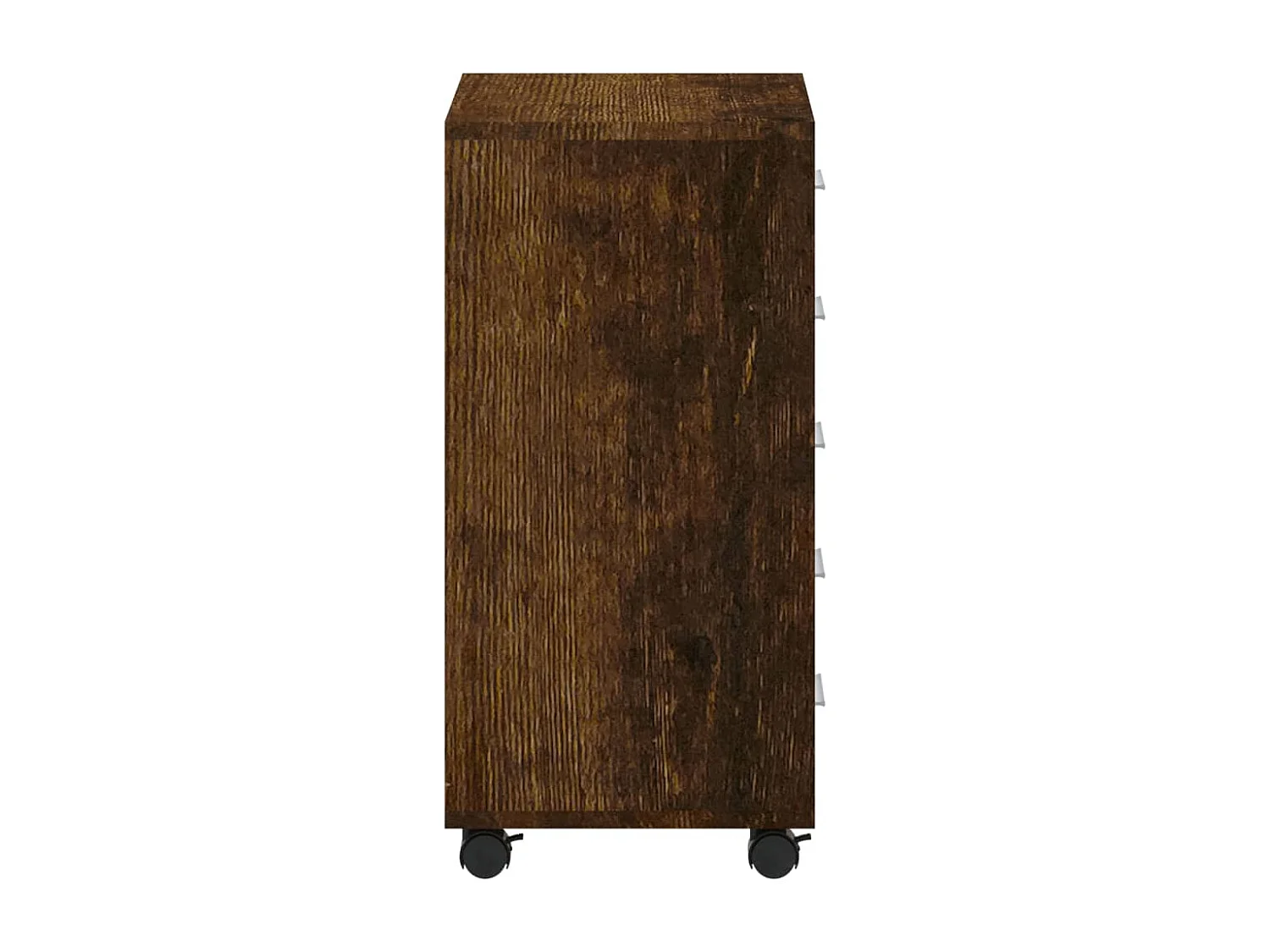 Armoire à tiroirs avec roulettes Chêne fumé Bois d'ingénierie