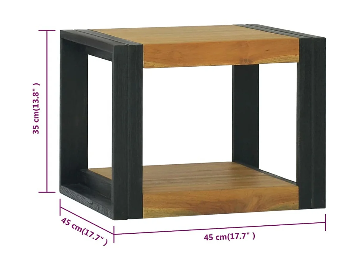 Armoire de salle de bain 45x45x35 Bois de teck solide