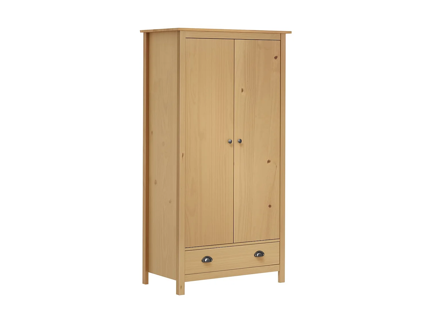 Garde-robe à 2 portes Hill Range 89x50x170 Pin solide