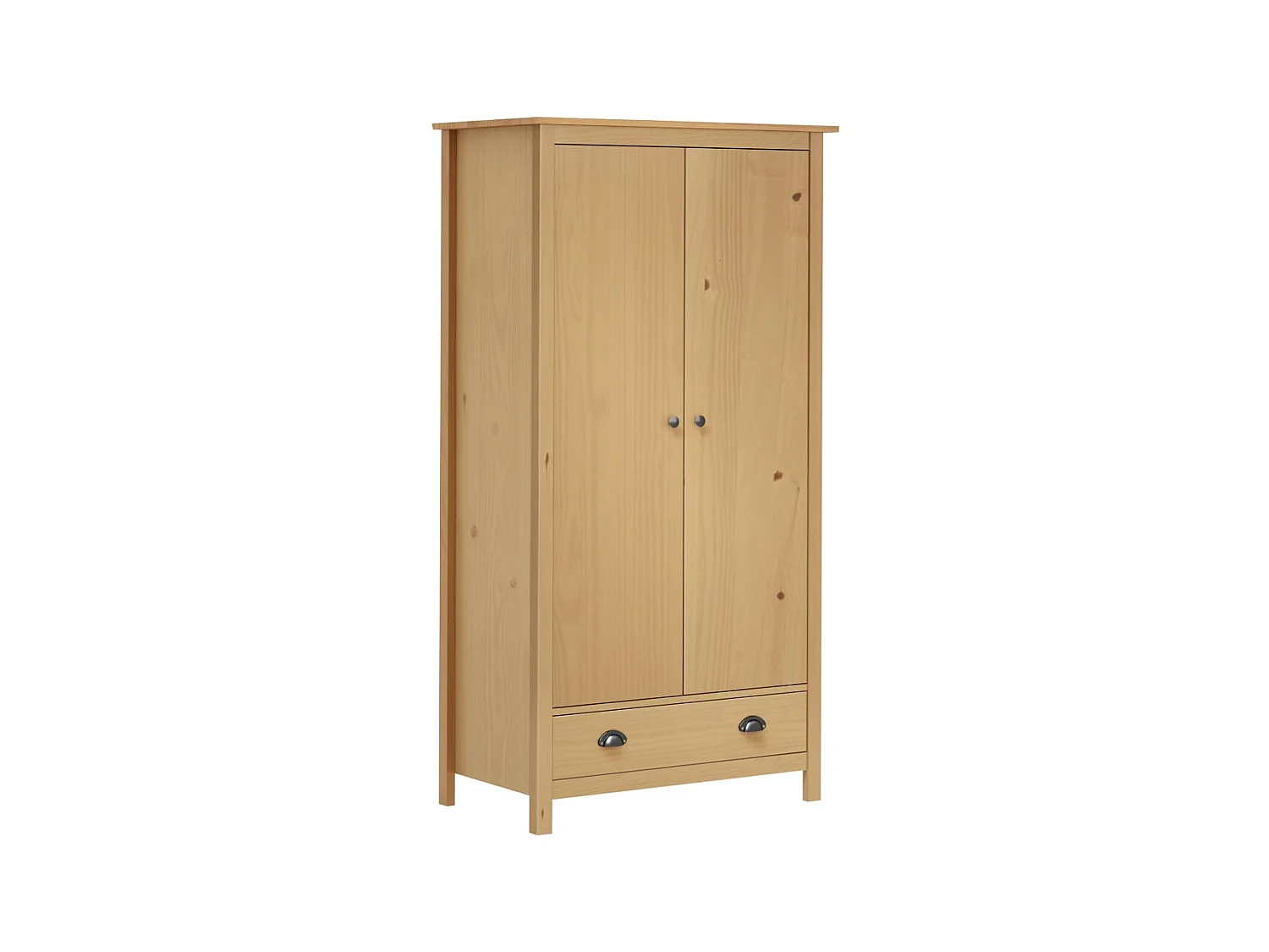 Garde-robe à 2 portes Hill Range 89x50x170 Pin solide