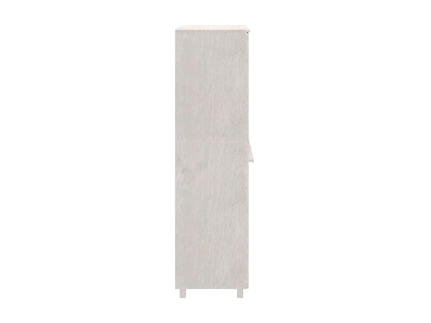 Garde-robe Blanc 89x50x180 Bois massif de pin