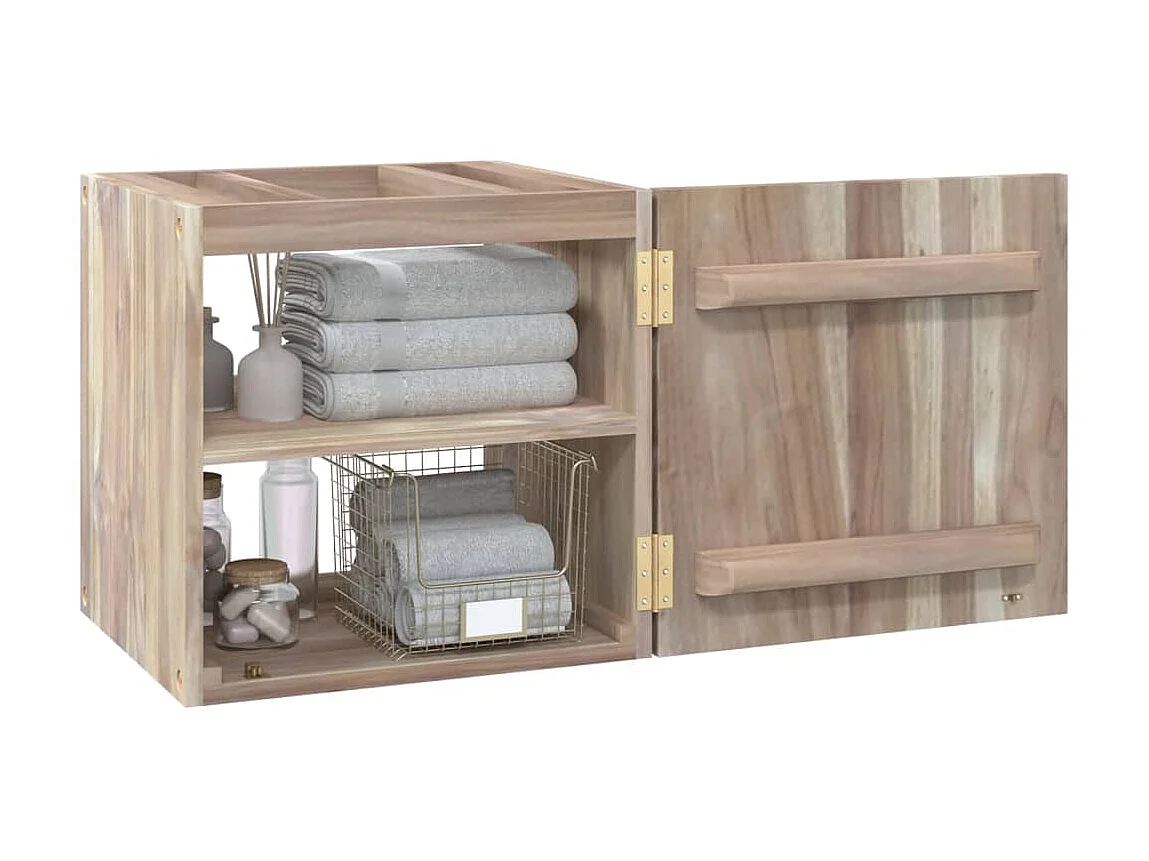 Armoire murale de salle de bain 41x38x40 Bois de teck solide