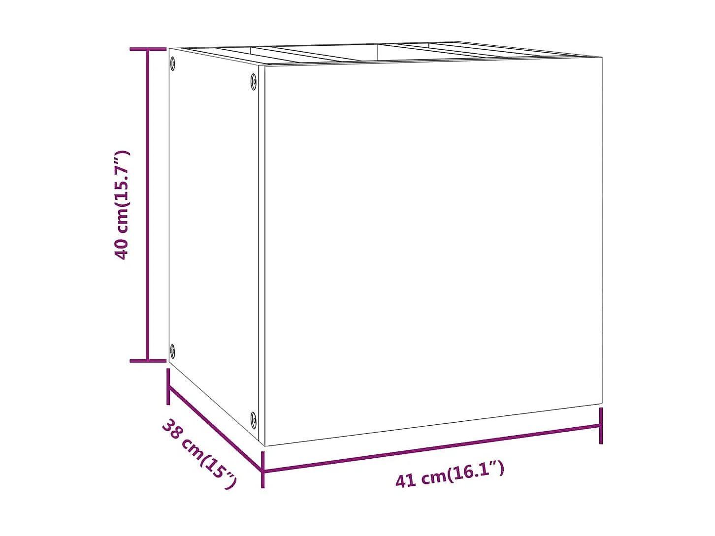 Armoire murale de salle de bain 41x38x40 Bois de teck solide