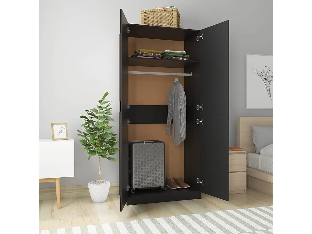 Garde-robe Noir 90x52x200