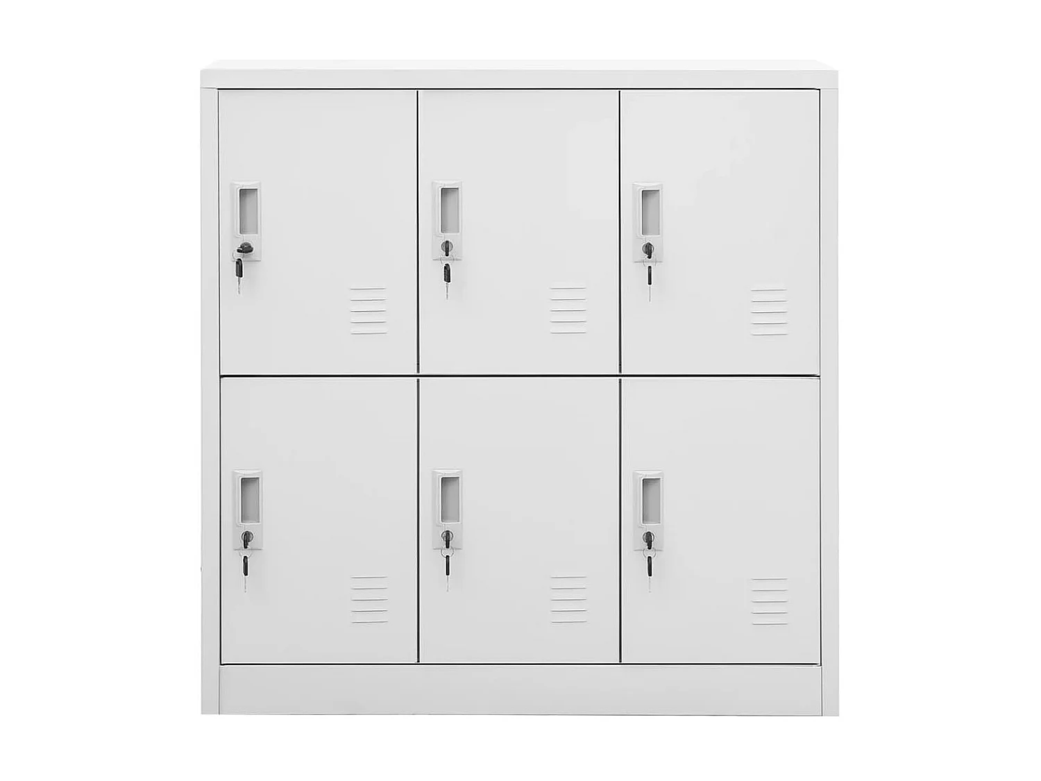Lockerkast 90x45x92,5 cm staal lichtgrijs