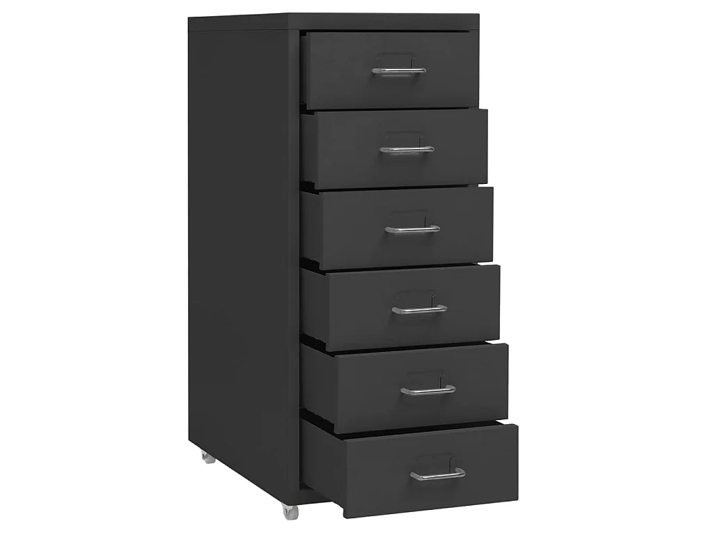 Classeur mobile Anthracite 28x41x69 Métal