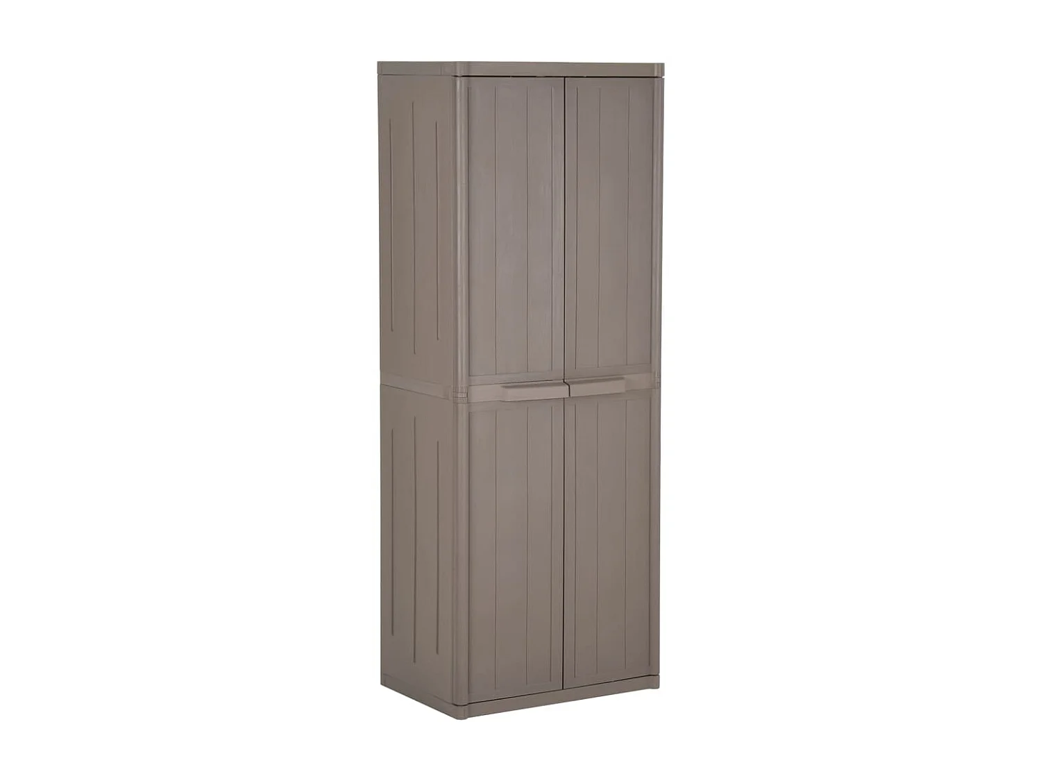 Armoire de rangement de jardin Marron 65x45x172 PP