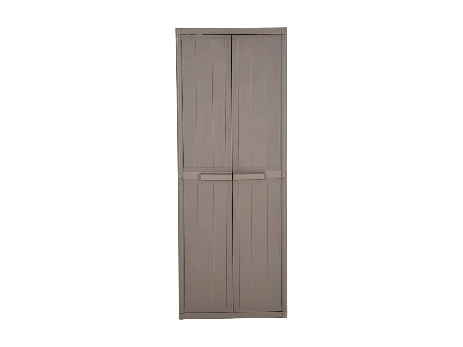 Armoire de rangement de jardin Marron 65x45x172 PP