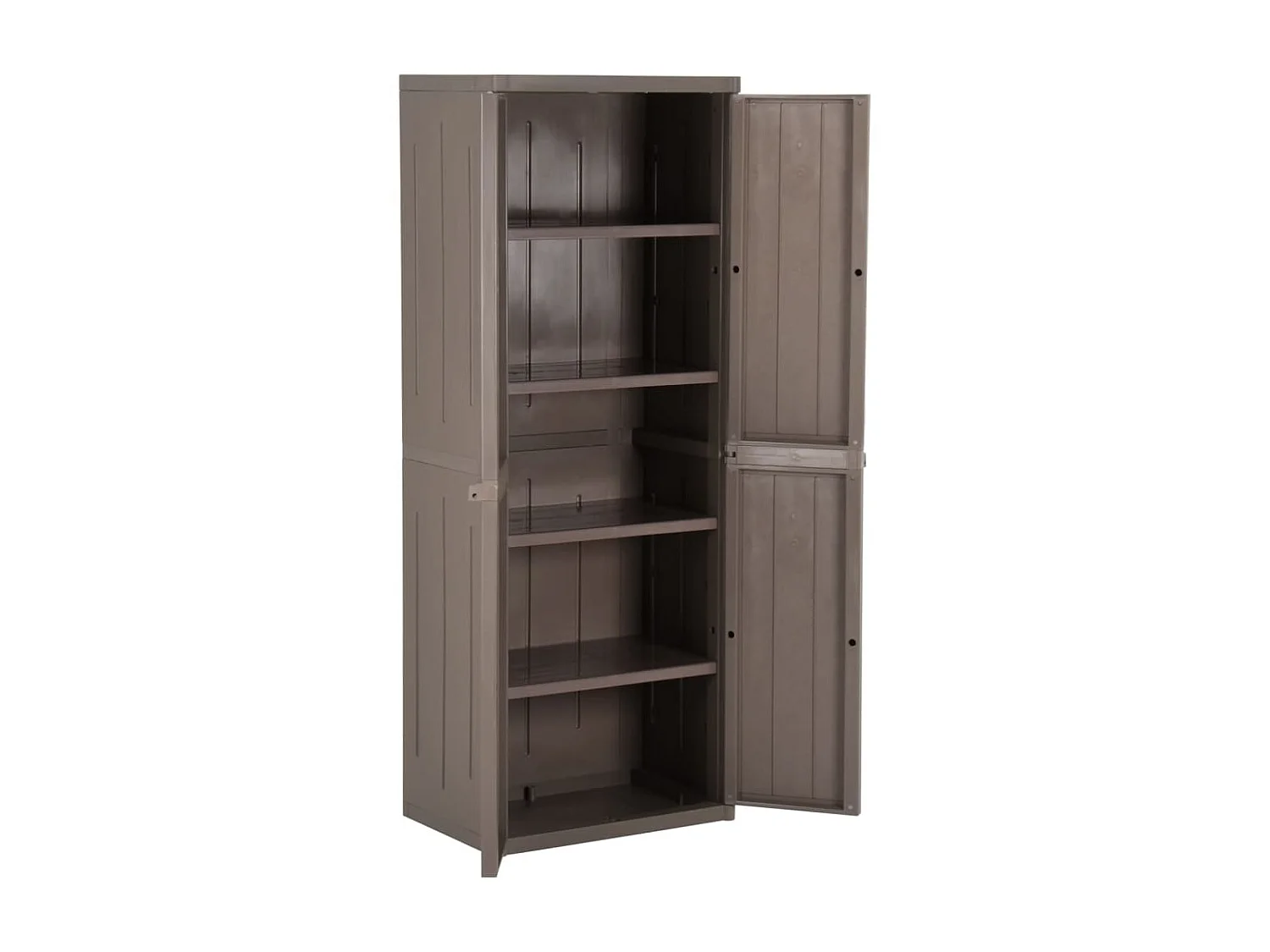 Armoire de rangement de jardin Marron 65x45x172 PP
