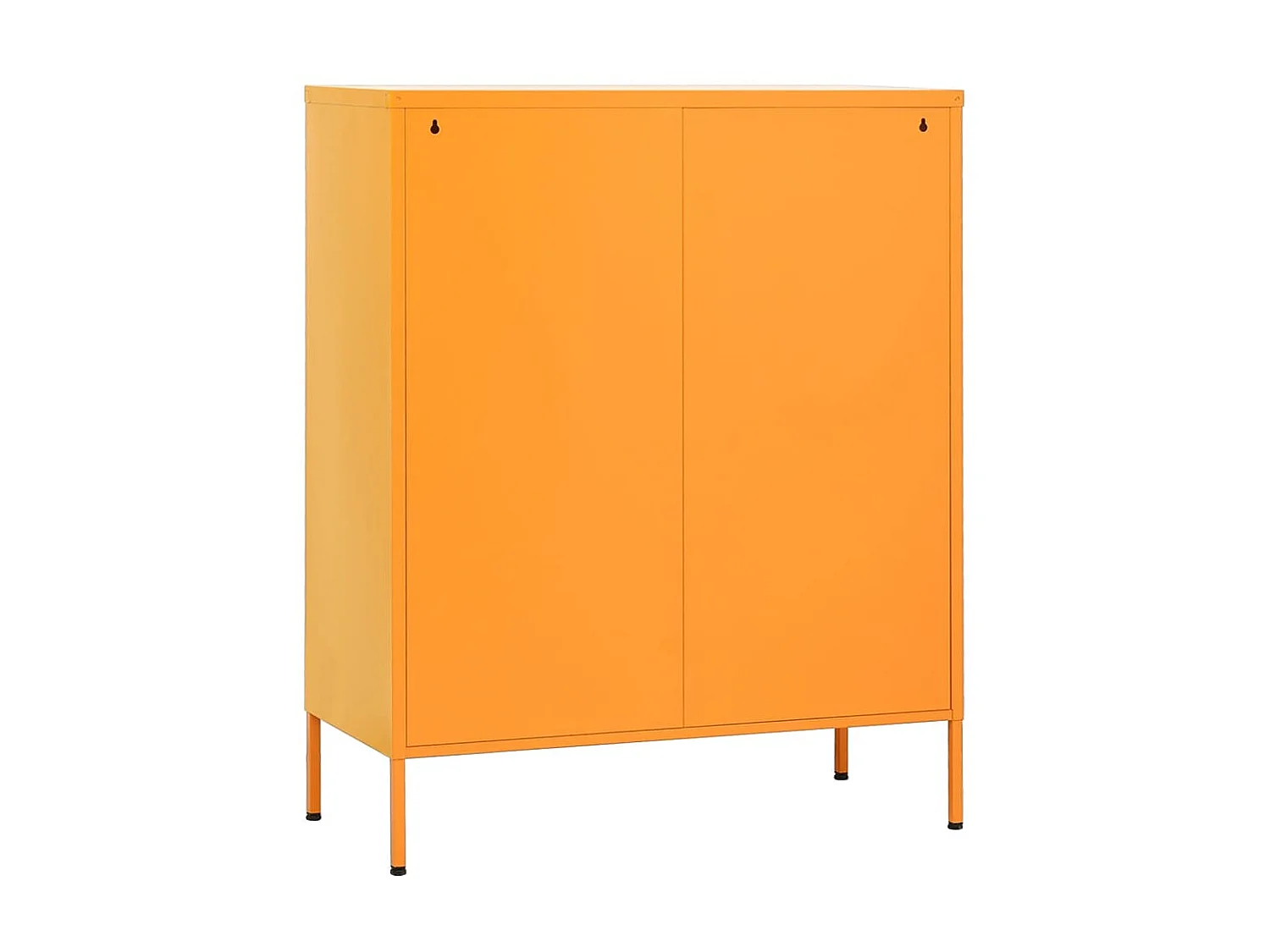 Armoire de rangement Jaune moutarde 80x35x101,5 Acier 2