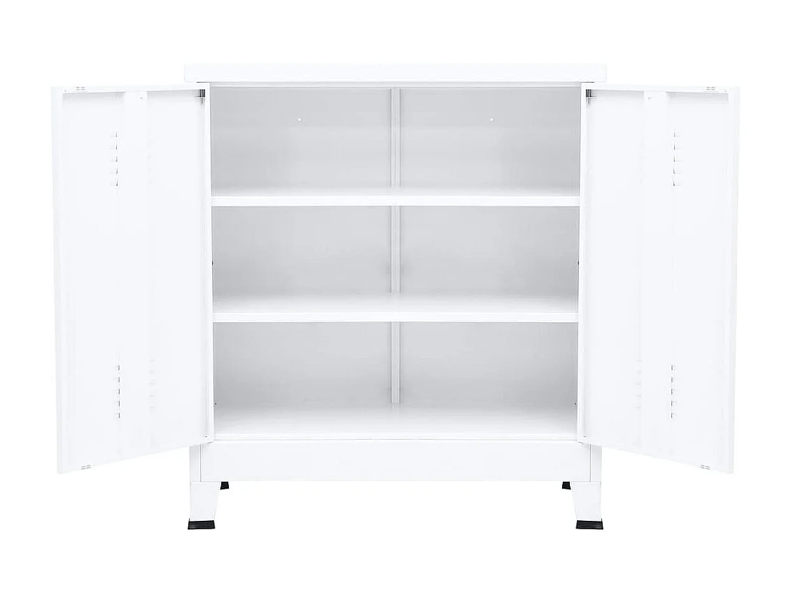 Classeur Blanc 90x40x100 Acier