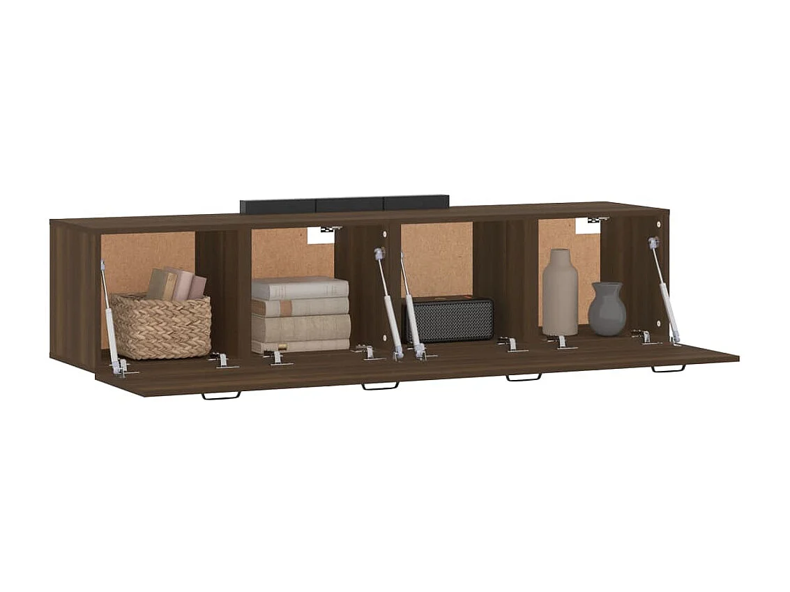 Armoires murales 2pcs Chêne brun 60x36,5x35 Bois d'ingénierie