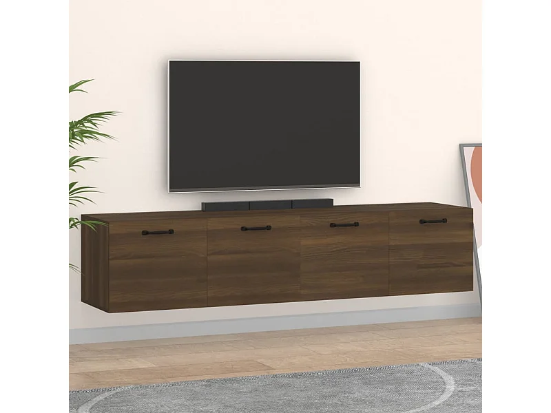 Armoires murales 2pcs Chêne brun 60x36,5x35 Bois d'ingénierie