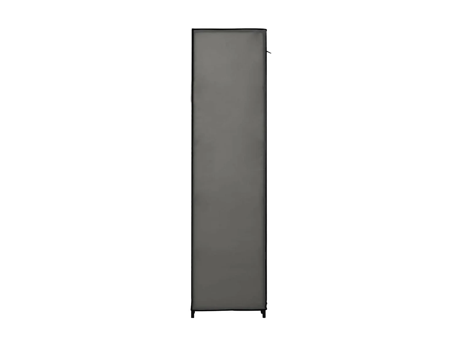 Armoire avec compartiments et tiges Gris 150x45x176 Tissu