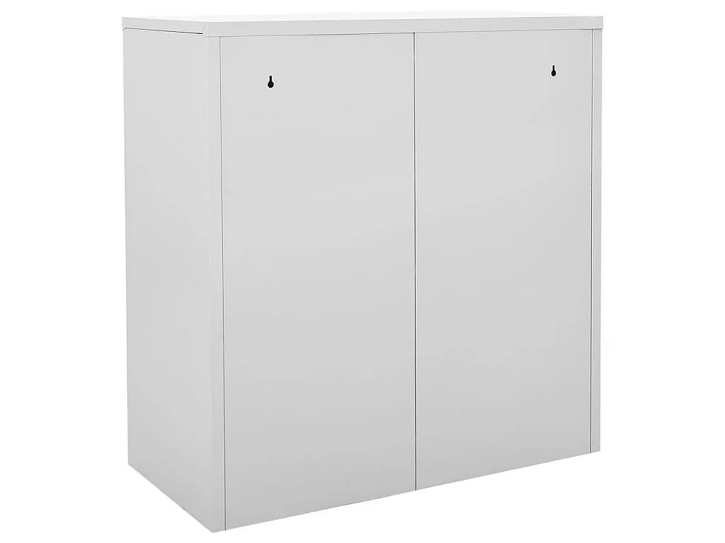 Armoire à 9 casiers Gris clair 90x45x92,5 Acier