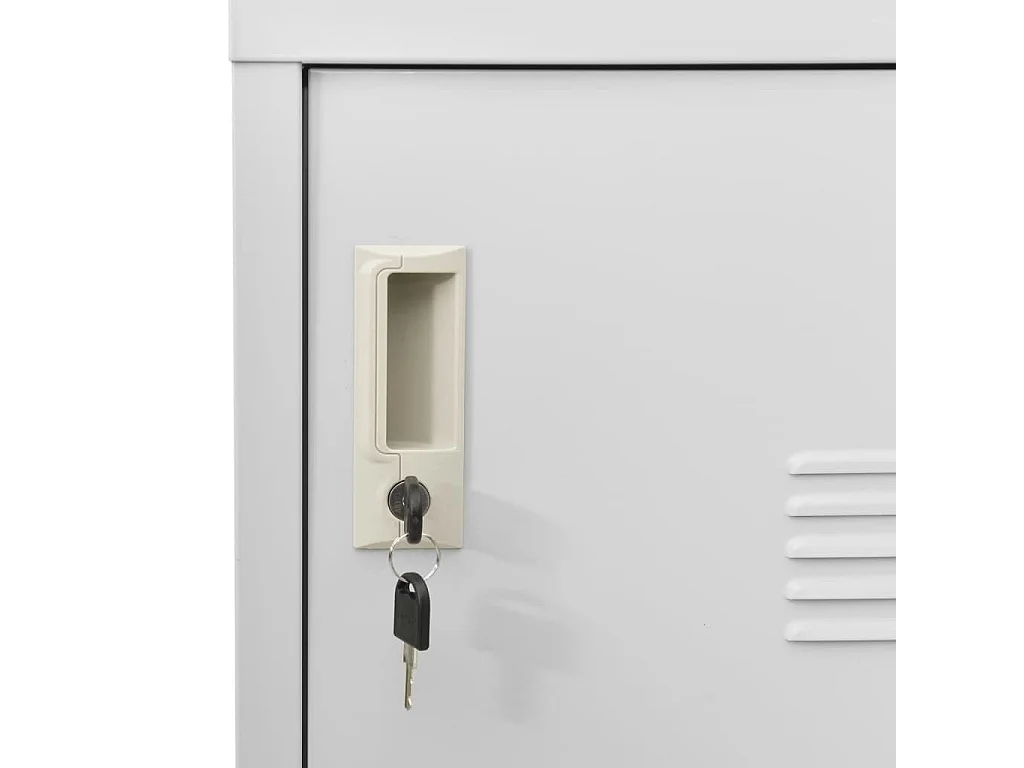 Armoire à 9 casiers Gris clair 90x45x92,5 Acier