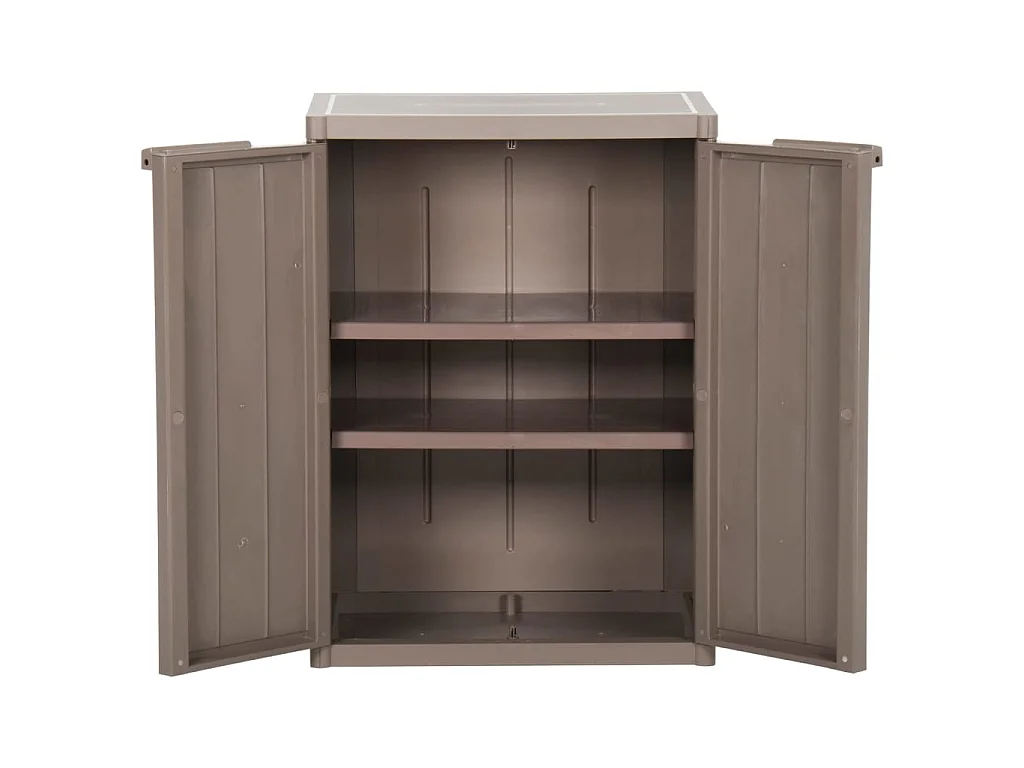 Armoire de rangement de jardin Marron 65x45x88 PP