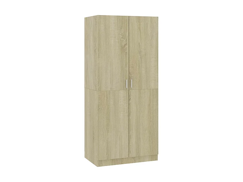 Armoire 2 portes chêne de sonoma Pandra