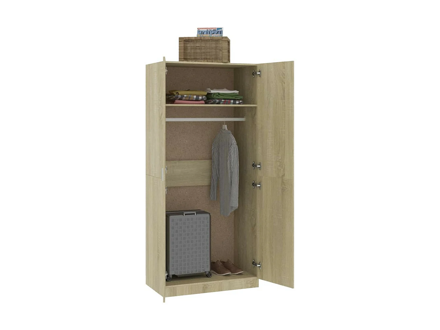 Garde-robe Chêne sonoma 90x52x200