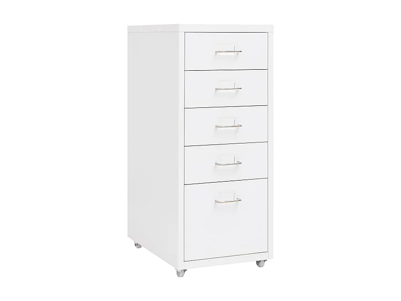 Classeur mobile Blanc 28x41x69 Métal