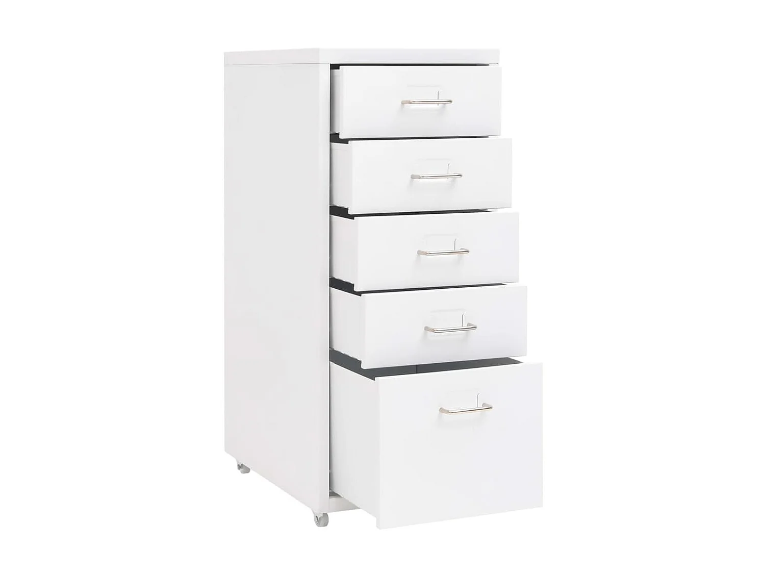 Classeur mobile Blanc 28x41x69 Métal