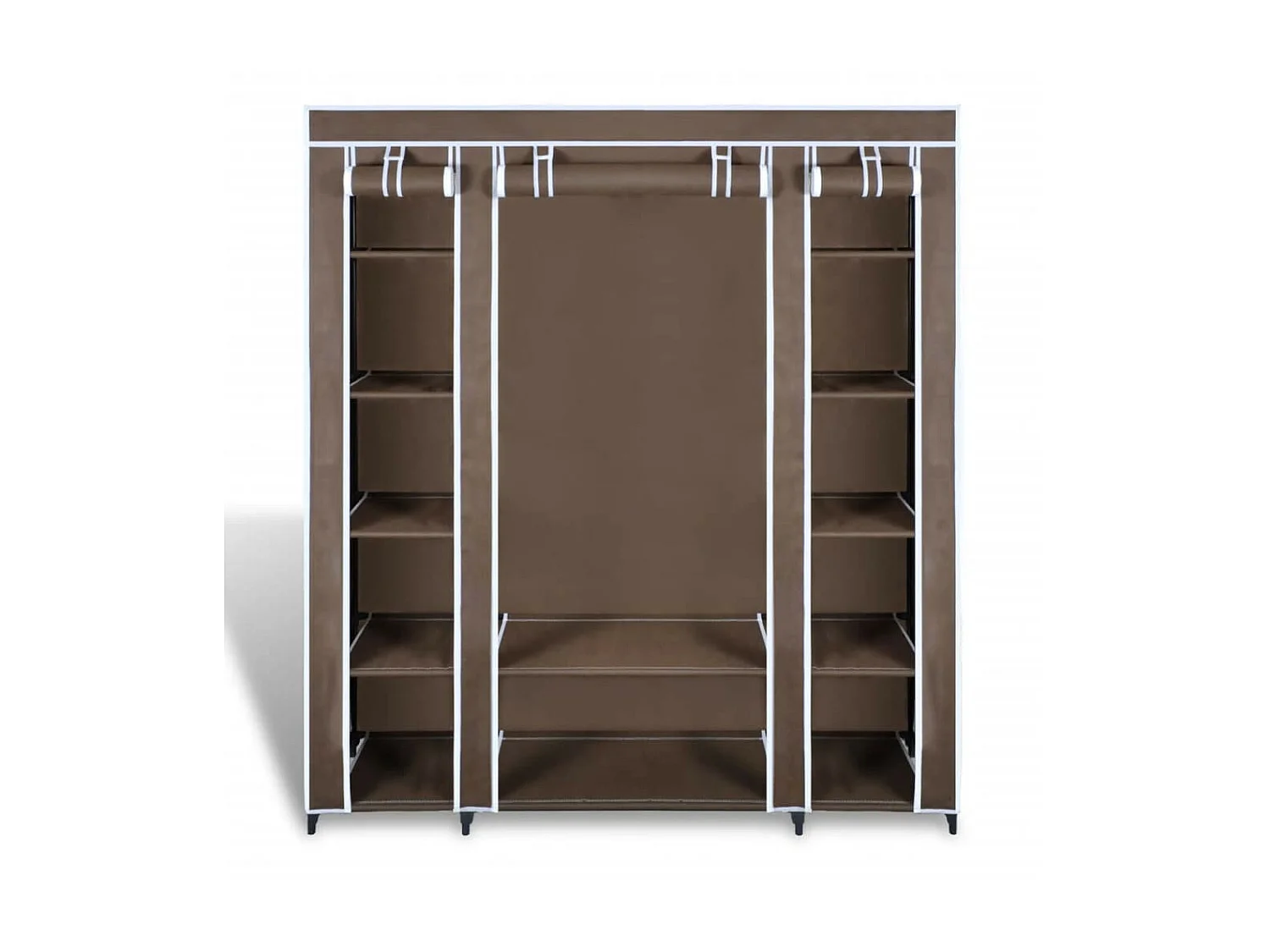 Armoire avec compartiments et tiges 45 x 150x176 Marron