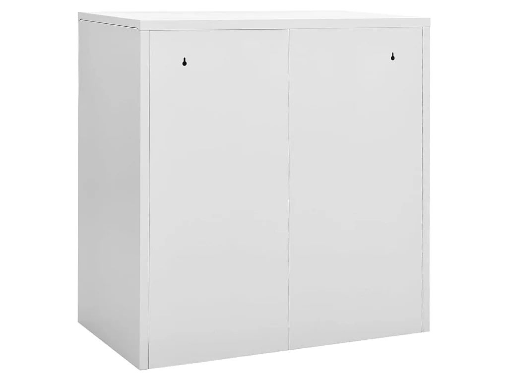 Armoire à 4 casiers Gris clair et vert 90x45x92,5 Acier
