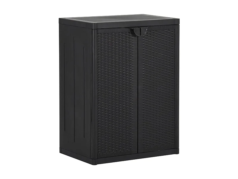 Armoire de rangement de jardin Noir 65x45x88 PP