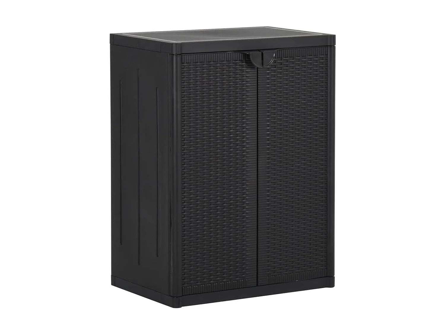 Armoire de rangement de jardin Noir 65x45x88 PP