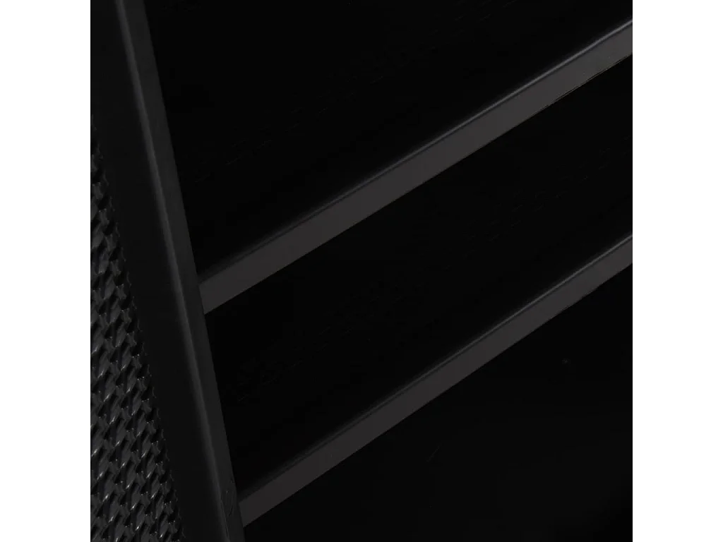 Armoire de rangement de jardin Noir 65x45x88 PP