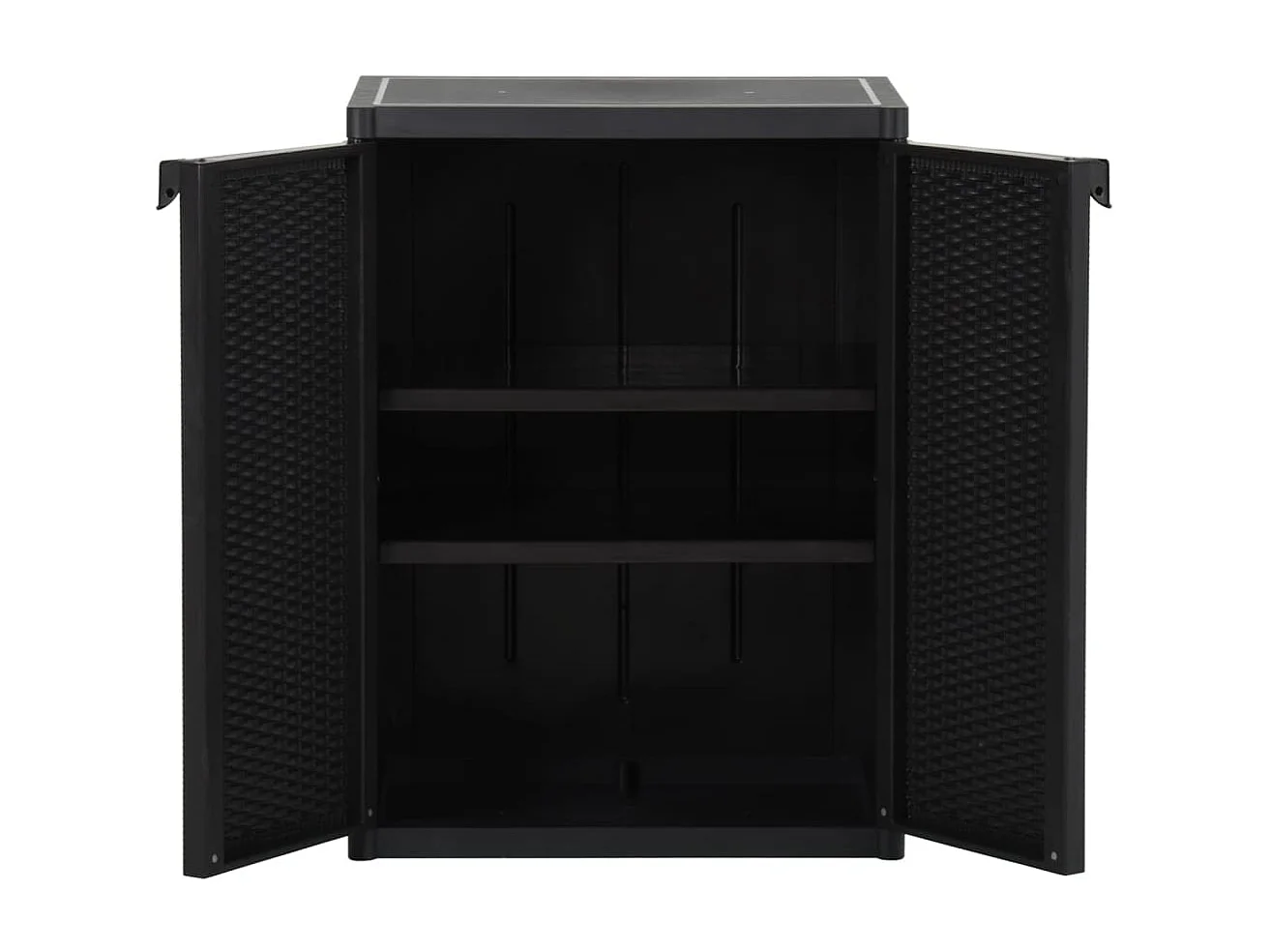 Armoire de rangement de jardin Noir 65x45x88 PP