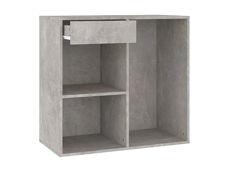Armoire à cosmétiques Gris béton 80x40x75 Bois d'ingénierie