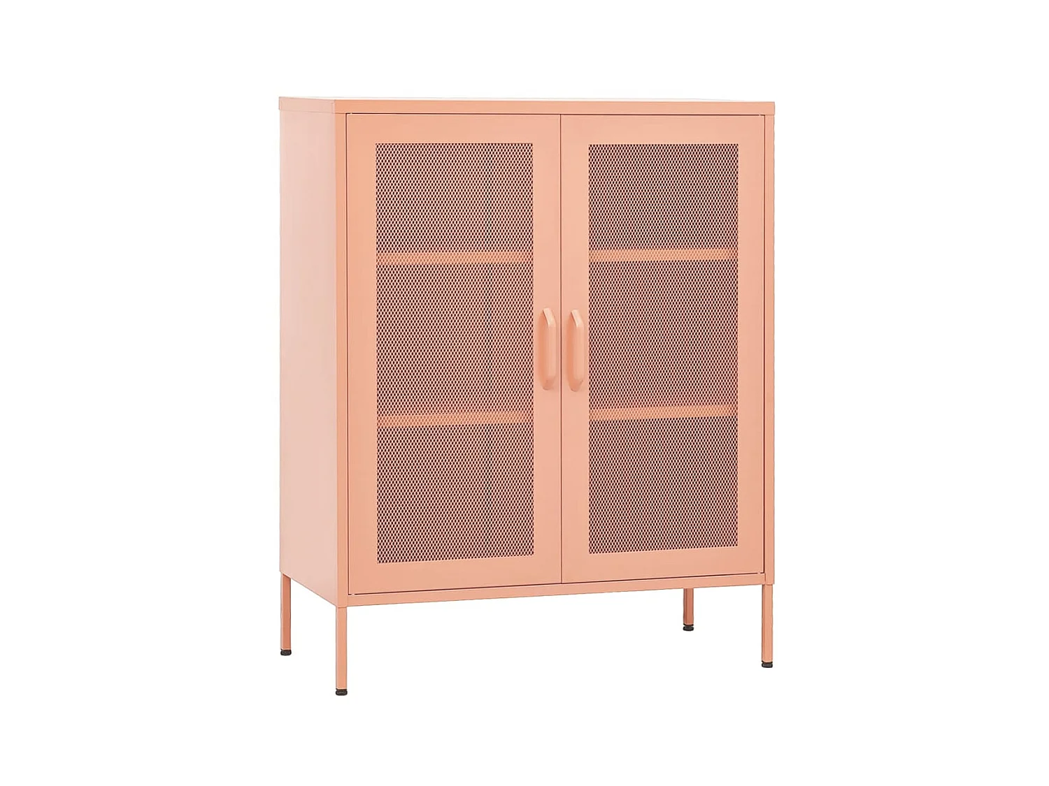 Armoire de rangement Rose 80x35x101,5 Acier 4