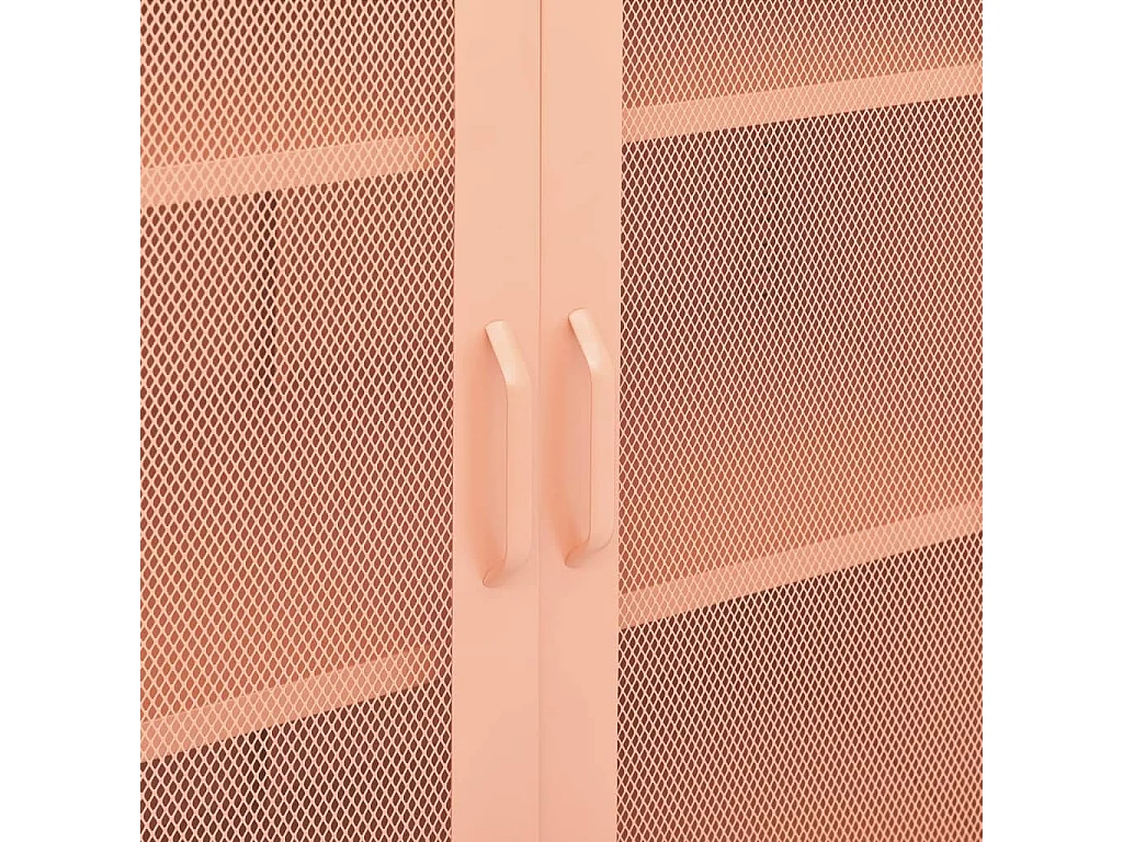 Armoire de rangement Rose 80x35x101,5 Acier 4