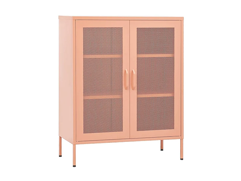 Armoire de rangement Rose 80x35x101,5 Acier 4