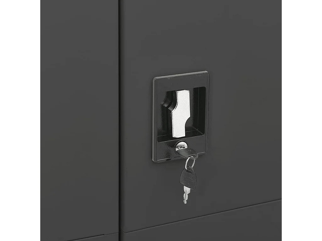 Armoire à casiers Anthracite 90x40x180 Acier