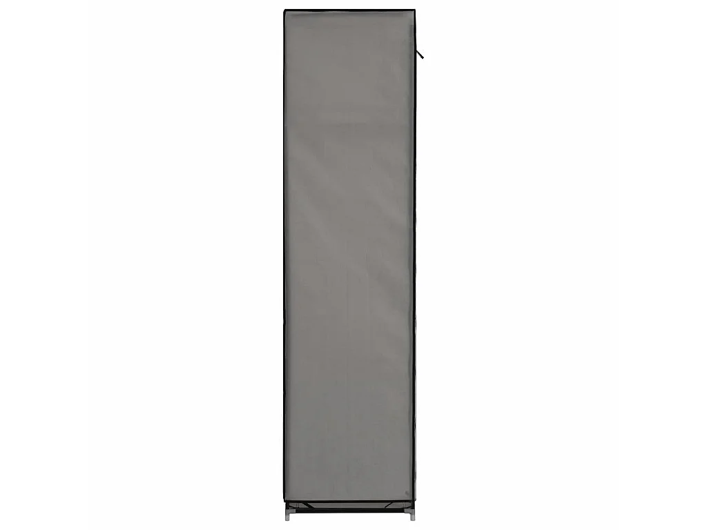 Armoire avec compartiments et barres Gris 150x45x175 Tissu