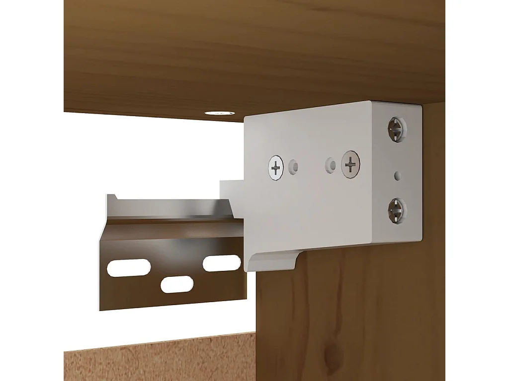 Armoires murales 2 pcs Marron miel 30x30x100 Pin massif