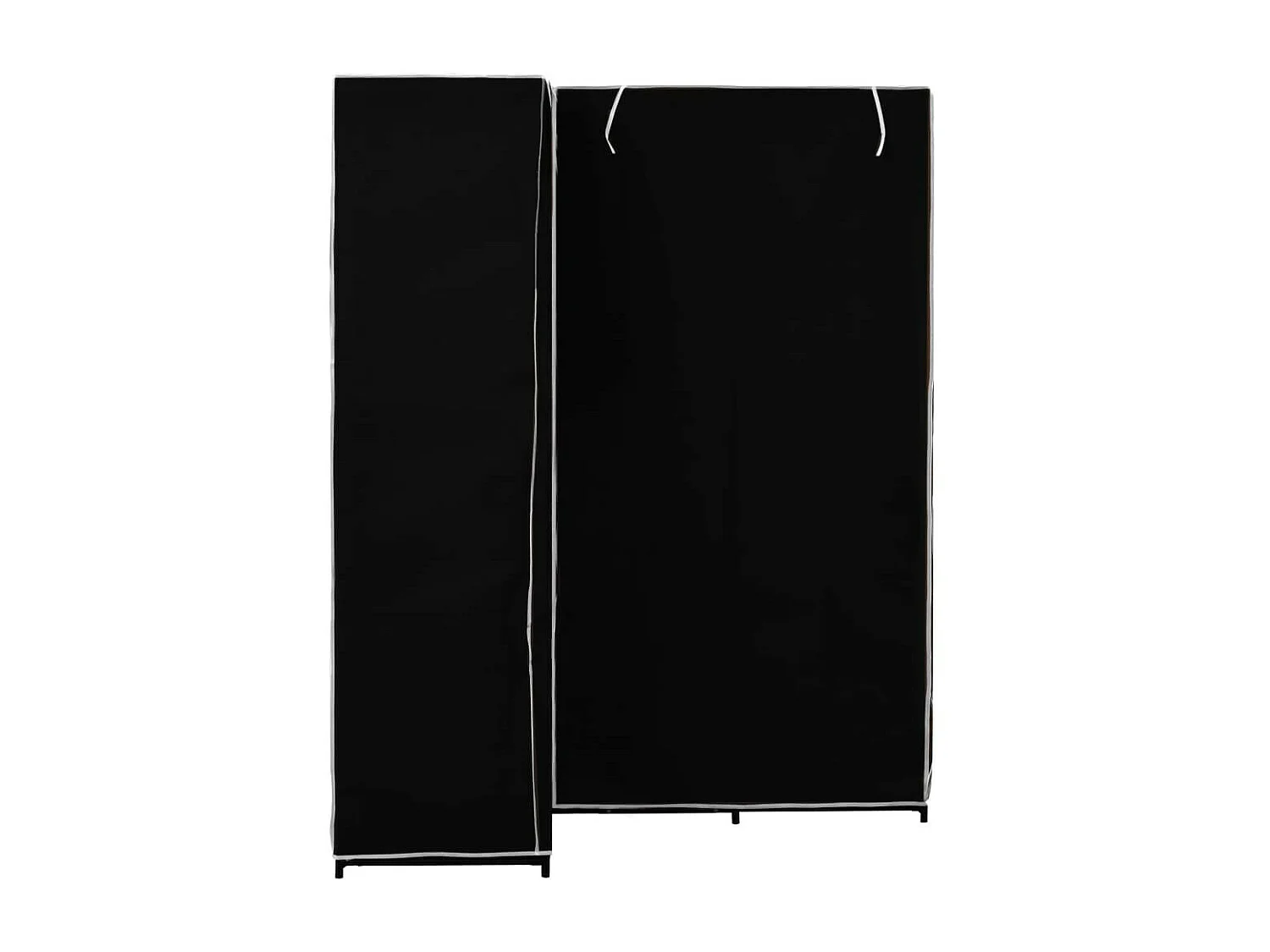 Garde-robe d'angle Noir 130x87x169