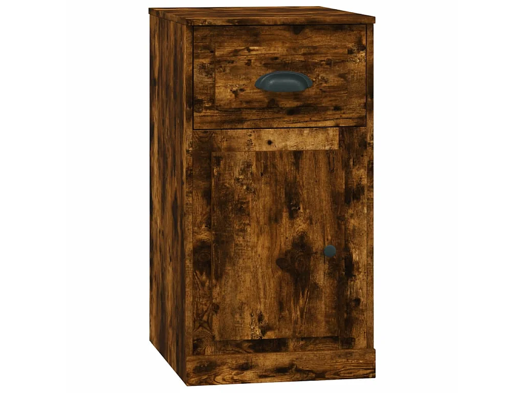 Armoire latérale avec tiroir chêne fumé 40x50x75