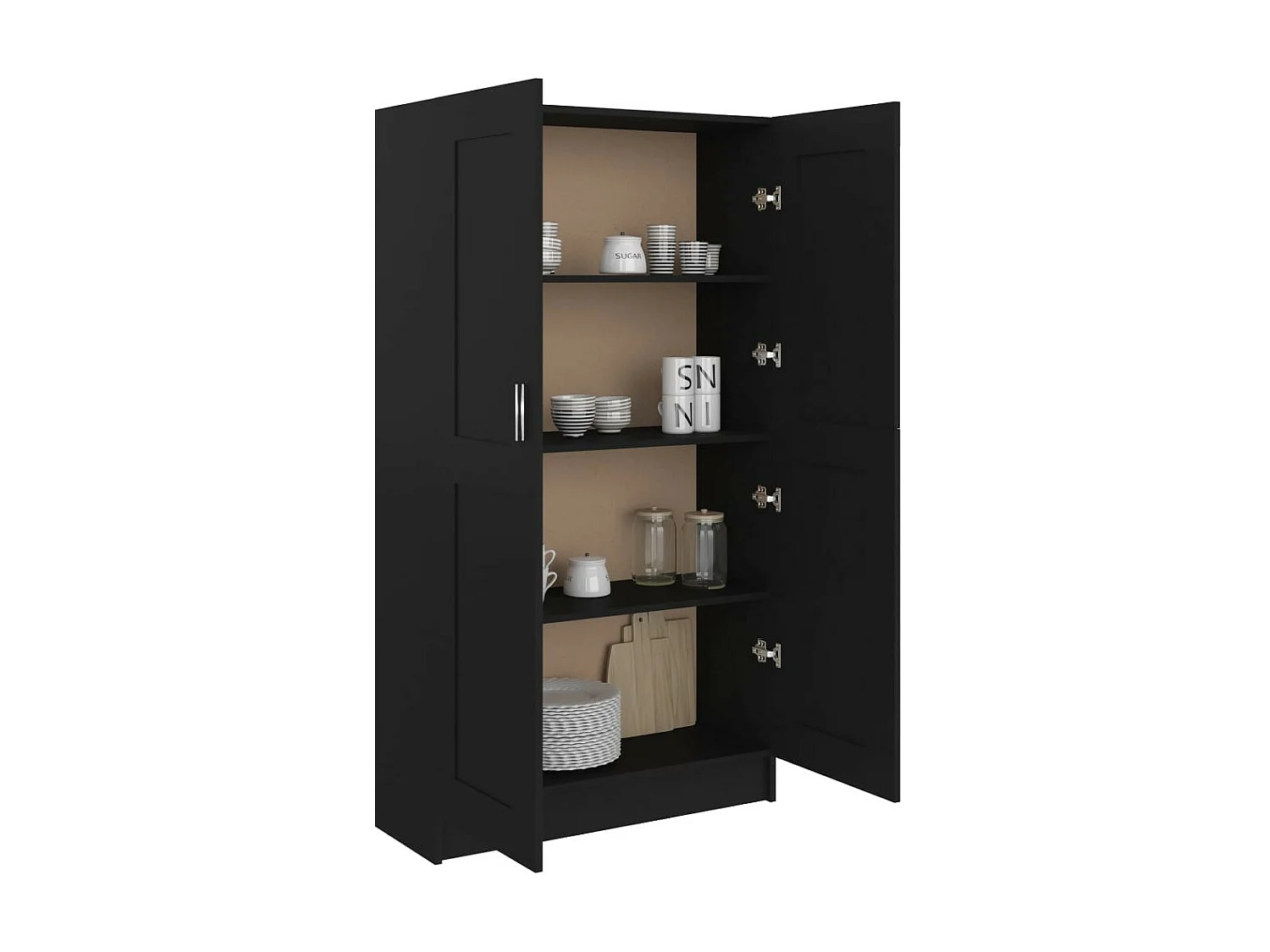 Armoire de rangement multifonction Noir 82,5x30,5x150