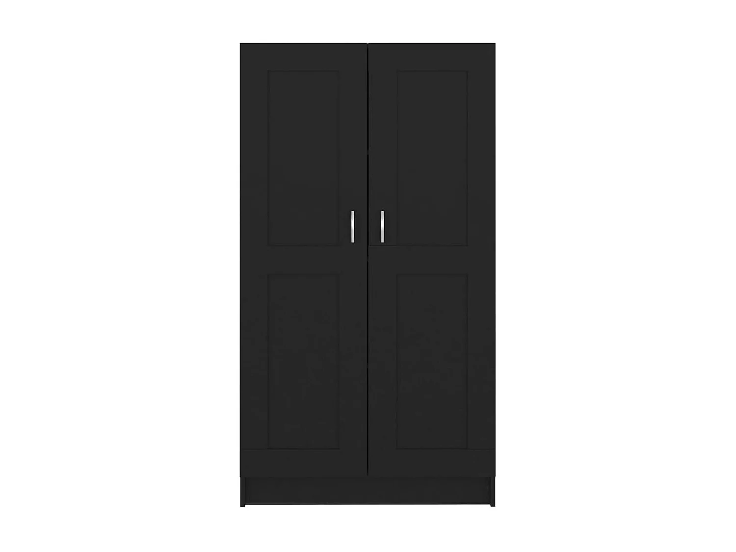 Armoire multifonction mi hauteur 2 portes Kala 82cm - Solution gain de place-Noir