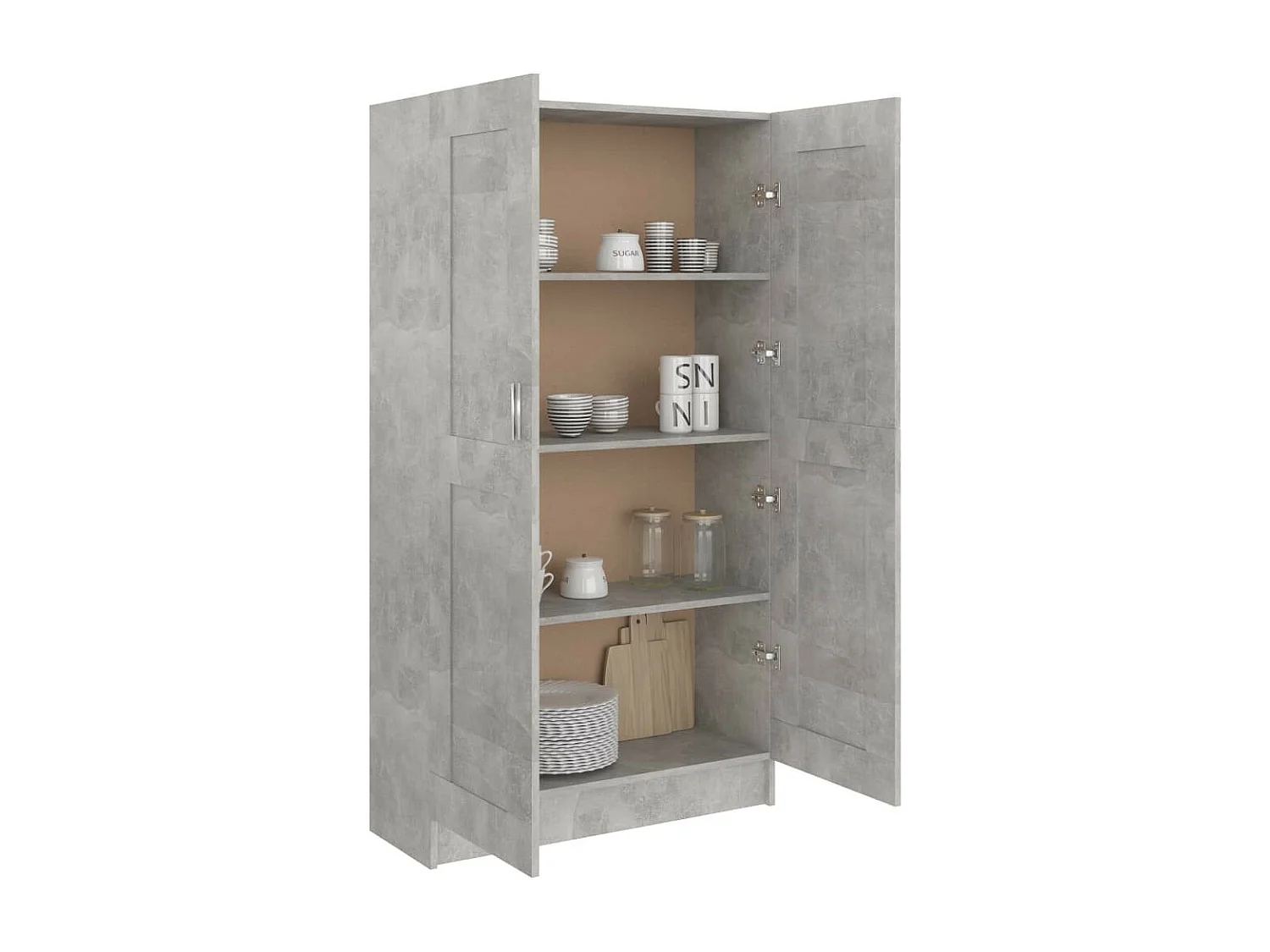 Armoire de rangement Gris béton 82,5x30,5x150 Ranka